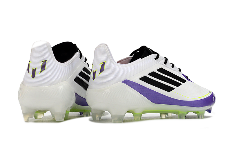 BOTA DE FUTBOL ADIDAS F50 ELITE FG - BLANCO/AZUL - Messi